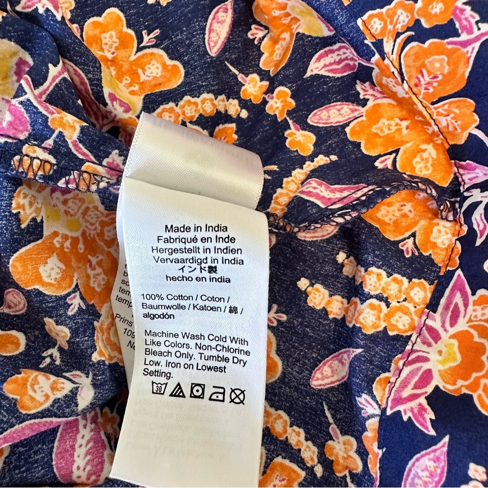 J.Crew Navy Floral Spaghetti-Strap Peplum Camisole Size XXL NWT - Picture 11 of 13